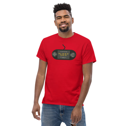 "Will You Be My Player 2" Geeky Valentine's Tee